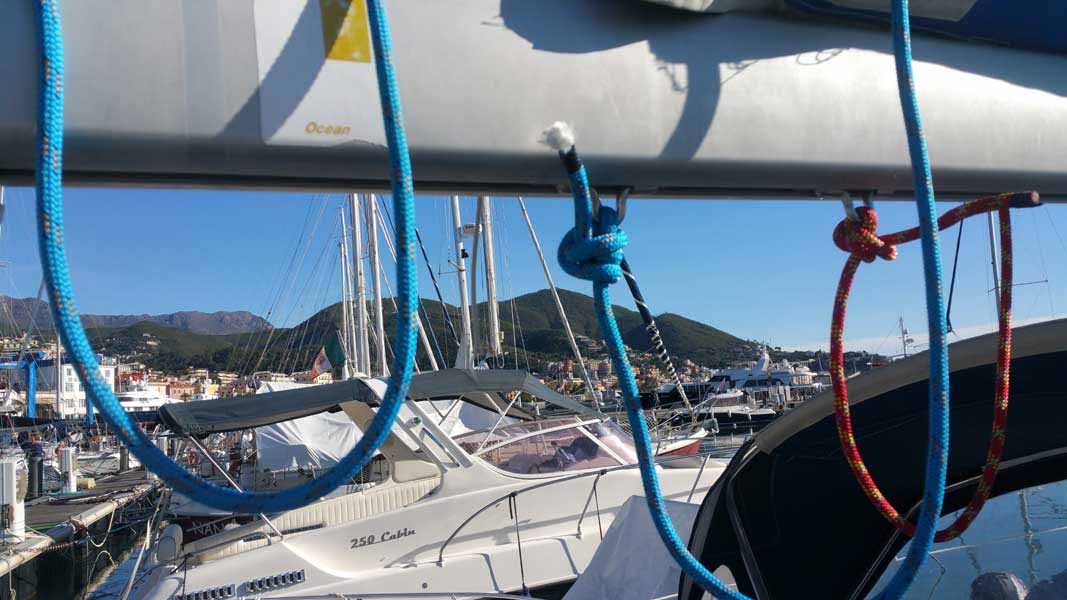 Da dove proviene il vento boma Beneteau Oceanis 31.3 Marina Di Varazze esperienze di vela
